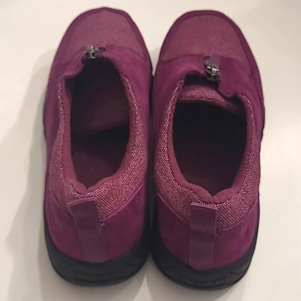 Lands’ End Suede Leather Boot Sneakers All Weather Insulated Half Zip Shoes NWOT